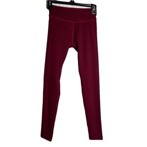 Beyond Yoga womens Mid Rise Leggings Size S Burgundy Stretch Yoga Workout Skinny